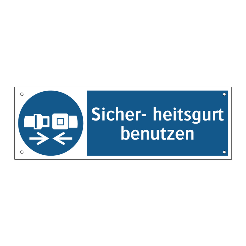 Sicher- heitsgurt benutzen