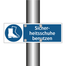 Sicher- heitsschuhe benutzen