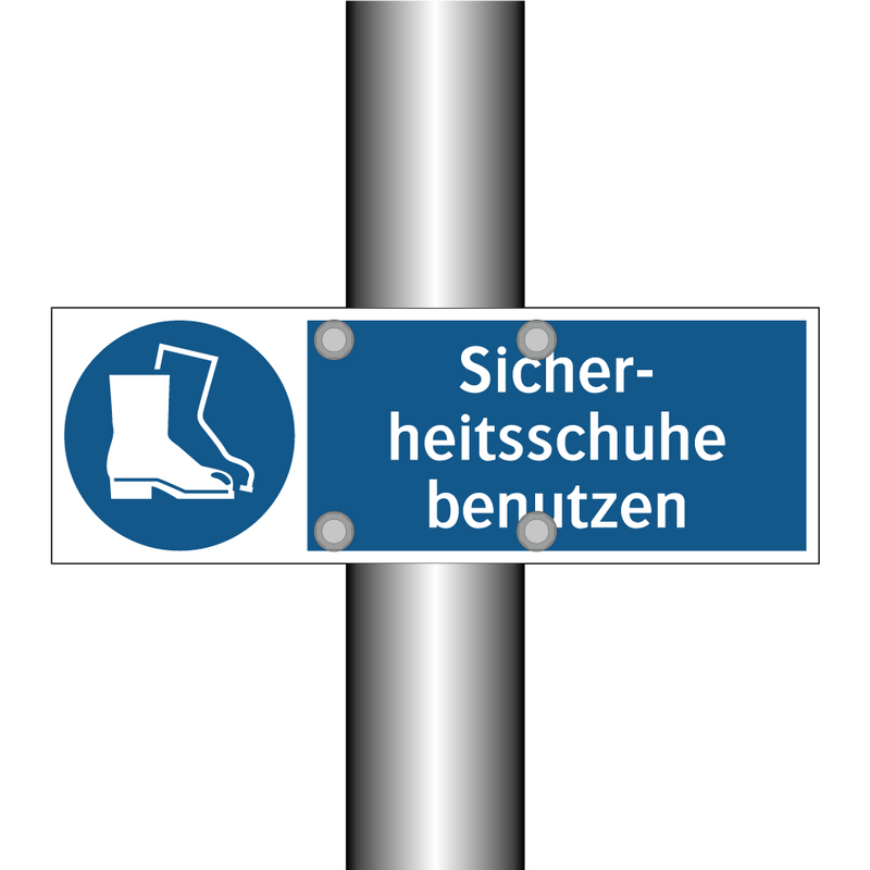 Sicher- heitsschuhe benutzen