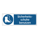 Sicherheits- schuhe benutzen