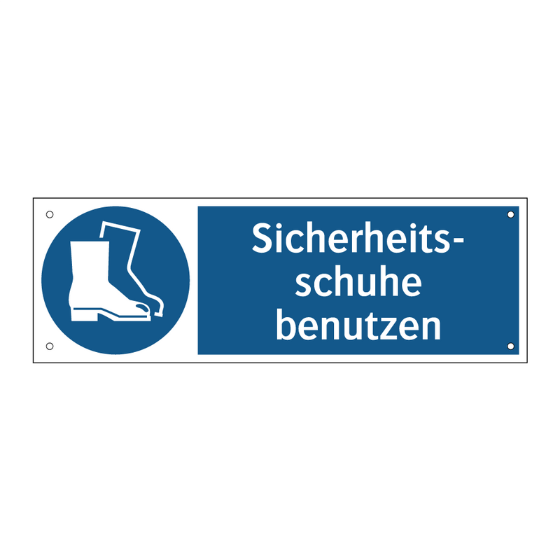 Sicherheits- schuhe benutzen
