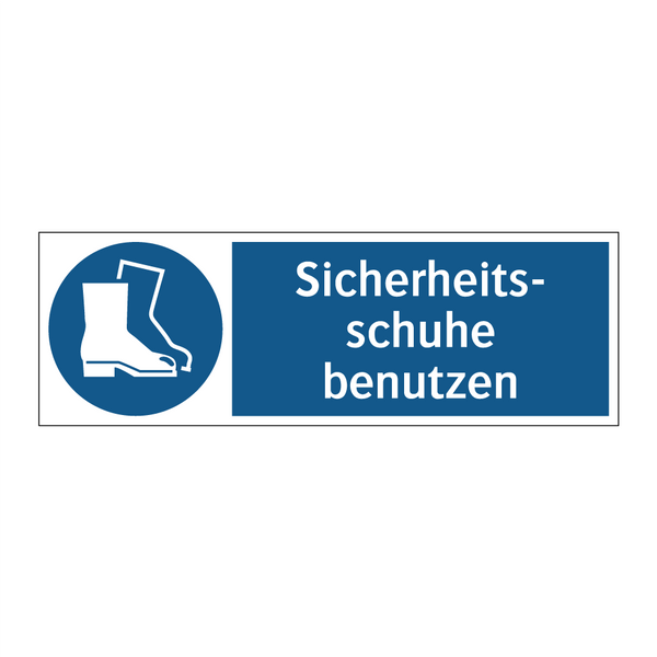 Sicherheits- schuhe benutzen