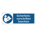 Sicherheits- vorschriften beachten