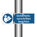 Sicherheits- vorschriften beachten