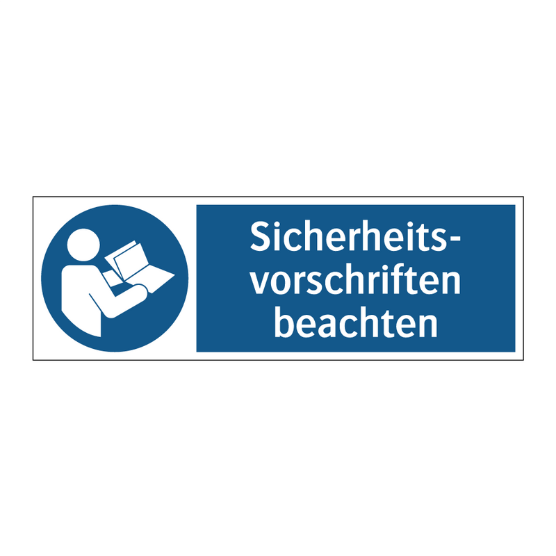 Sicherheits- vorschriften beachten