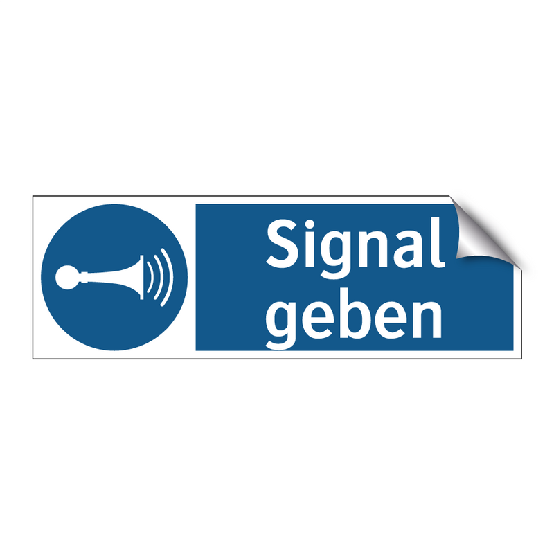 Signal geben