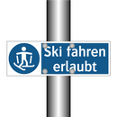 Ski fahren erlaubt