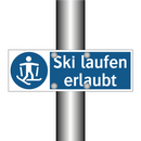 Ski laufen erlaubt