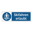 Skifahren erlaubt