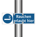 Rauchen erlaubt hier