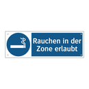 Rauchen in der Zone erlaubt