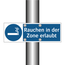 Rauchen in der Zone erlaubt