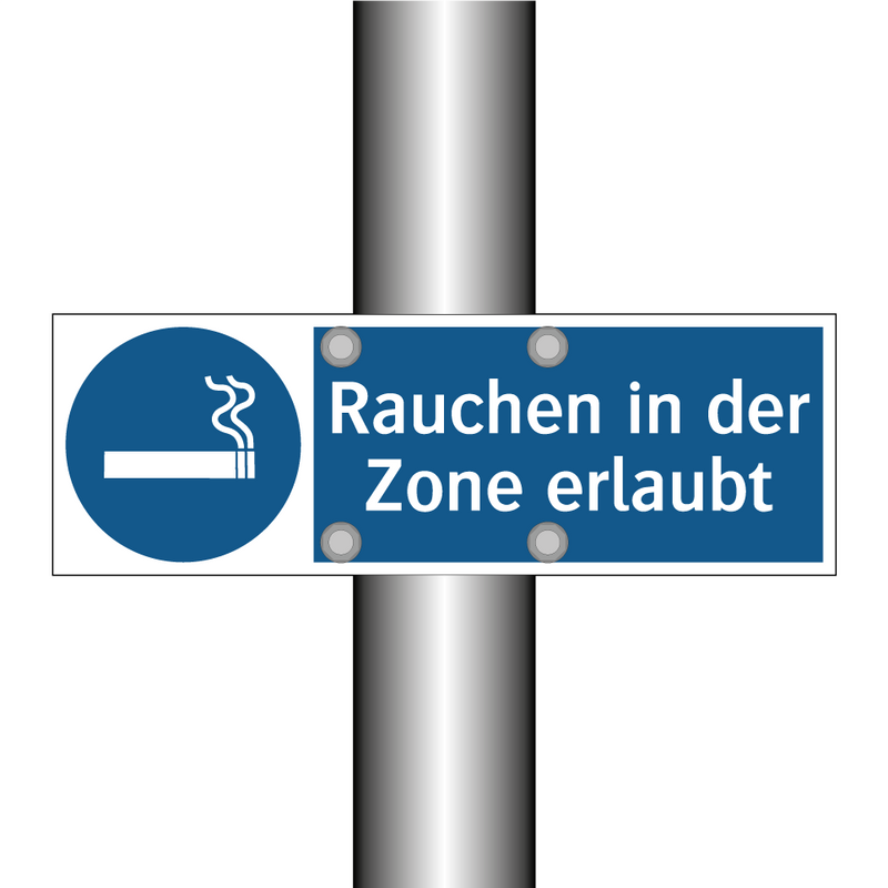 Rauchen in der Zone erlaubt