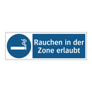 Rauchen in der Zone erlaubt