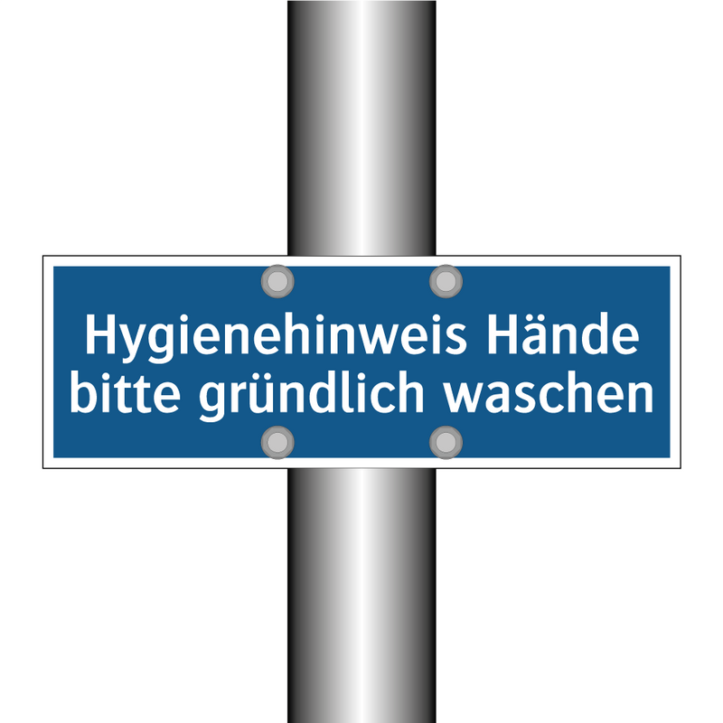 Hygienehinweis Hände bitte gründlich waschen