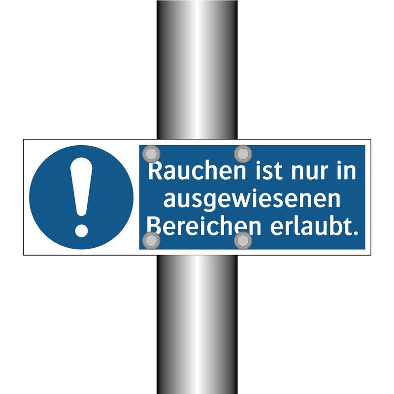 Rauchen ist nur in ausgewiesenen Bereichen erlaubt.