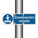 Snowboarden erlaubt