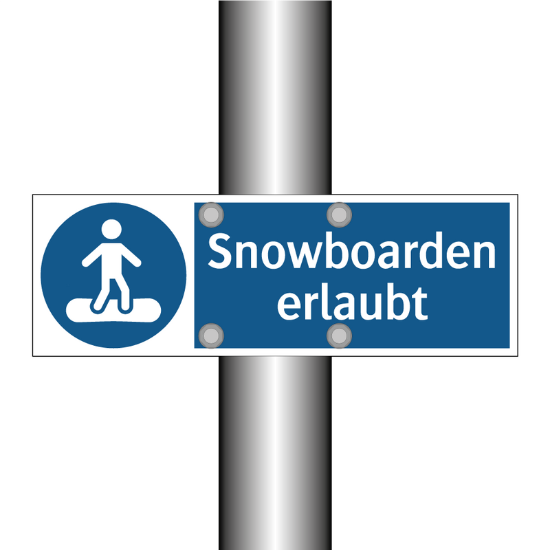 Snowboarden erlaubt