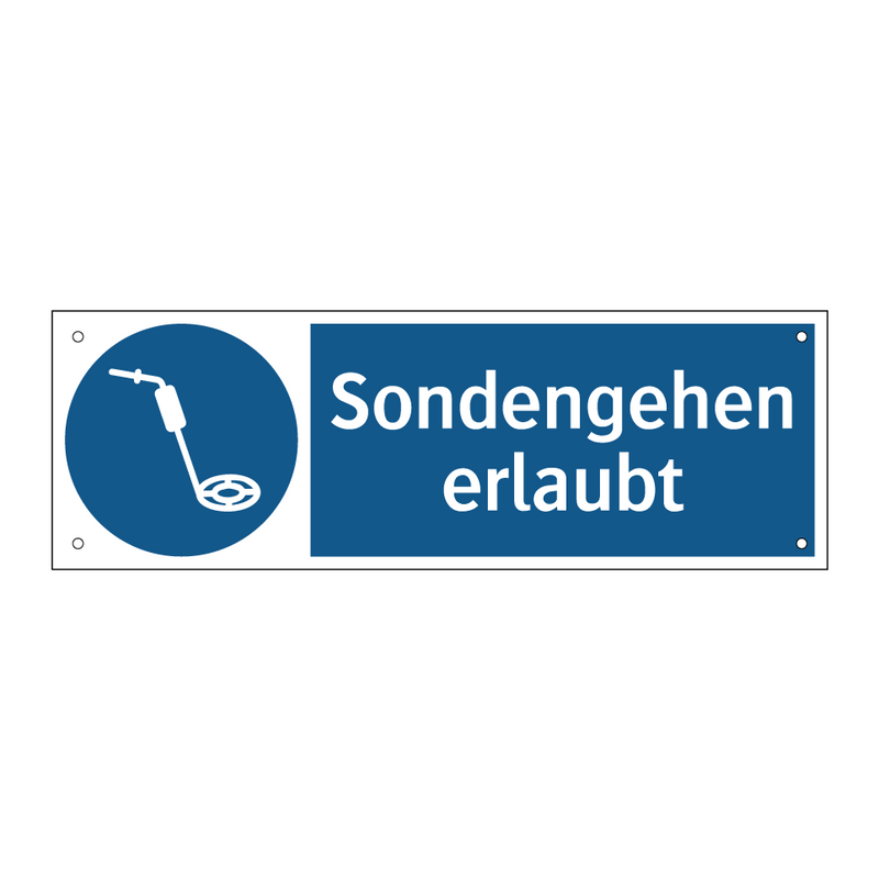 Sondengehen erlaubt