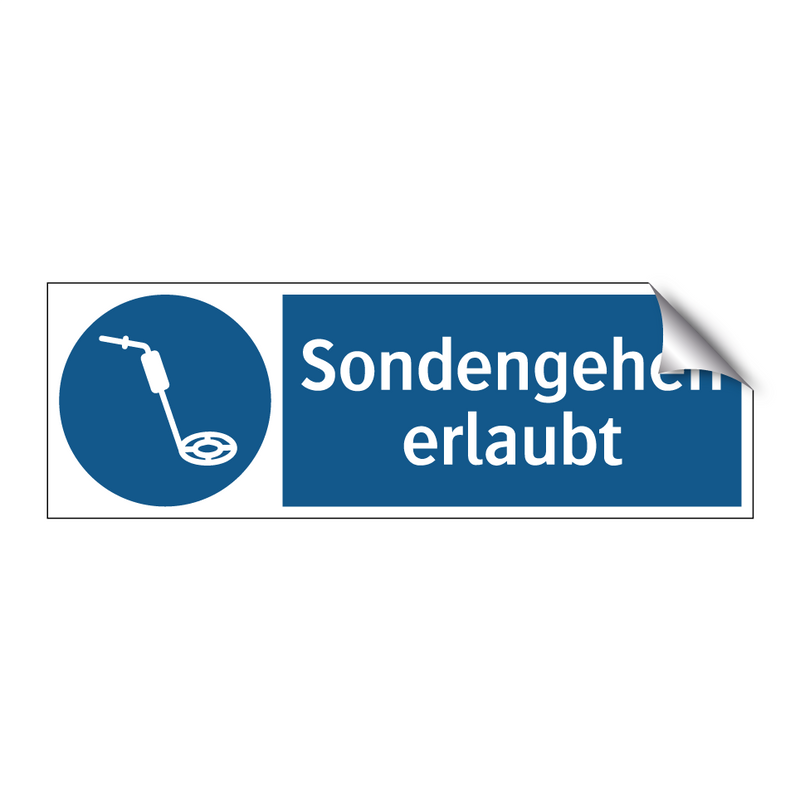 Sondengehen erlaubt