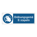 Ordnungsgemäß stapeln