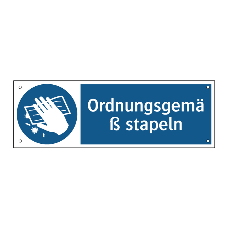 Ordnungsgemäß stapeln