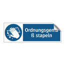 Ordnungsgemäß stapeln