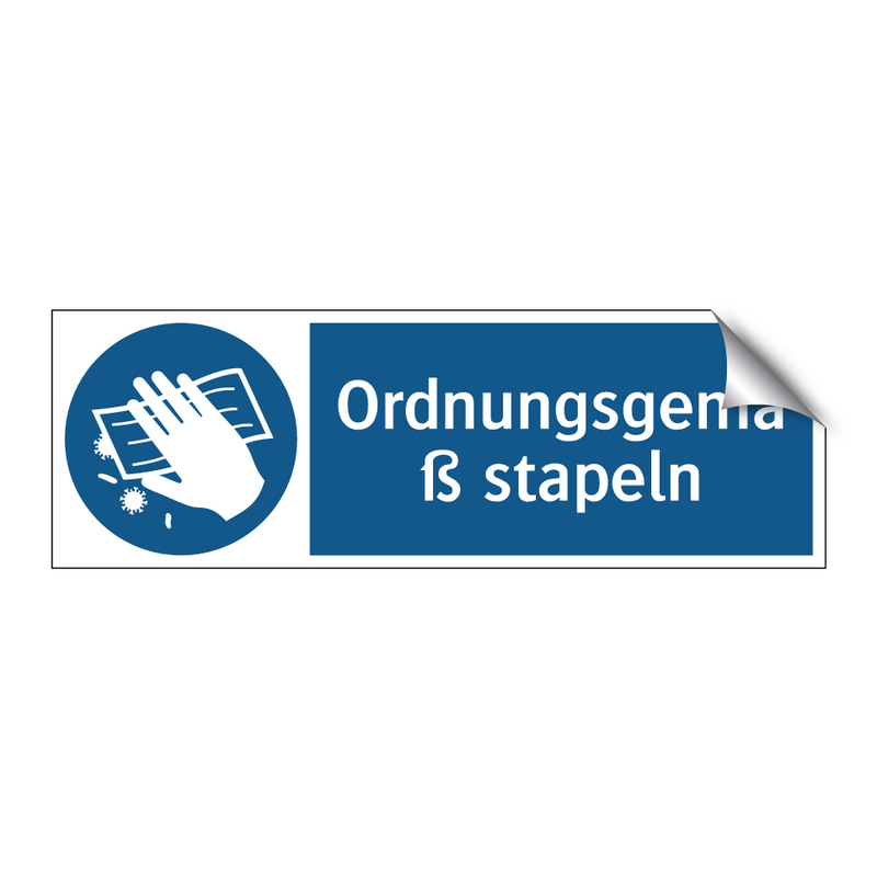Ordnungsgemäß stapeln