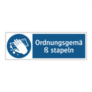 Ordnungsgemäß stapeln