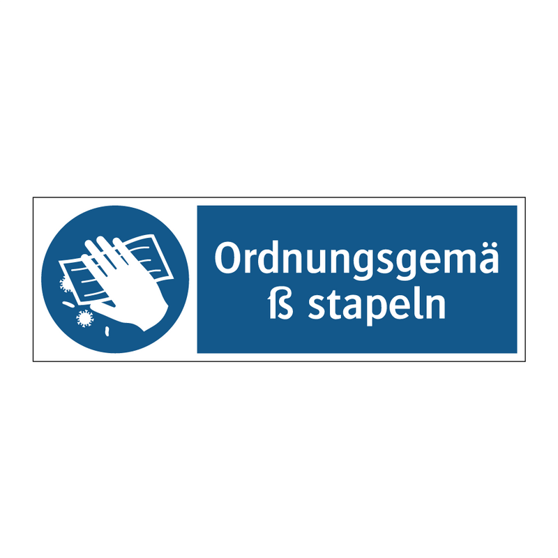 Ordnungsgemäß stapeln