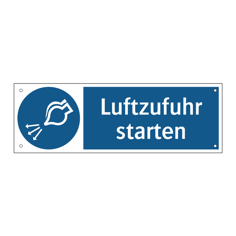 Luftzufuhr starten