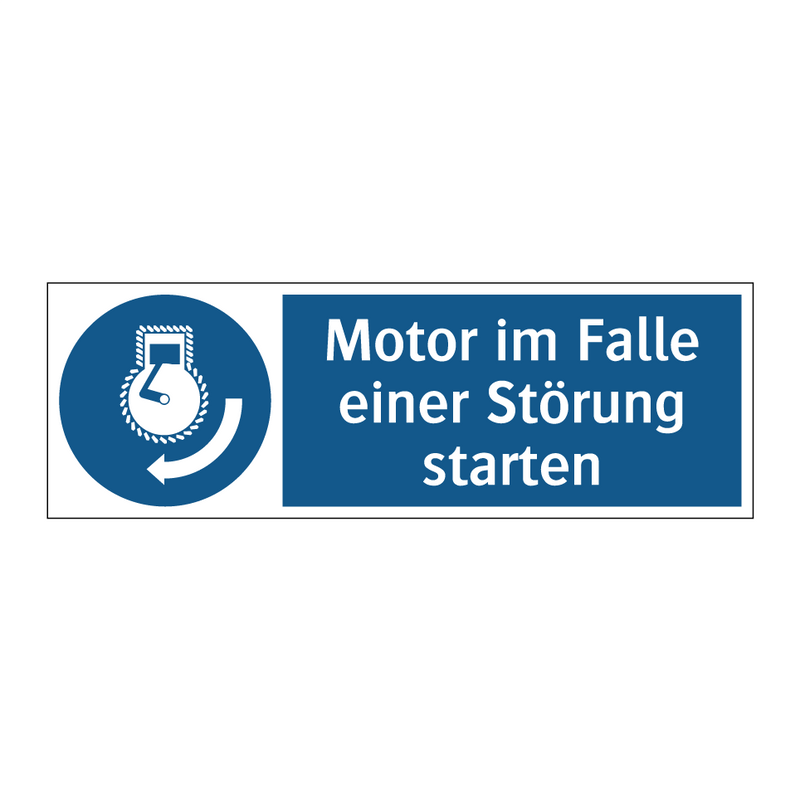 Motor im Falle einer Störung starten