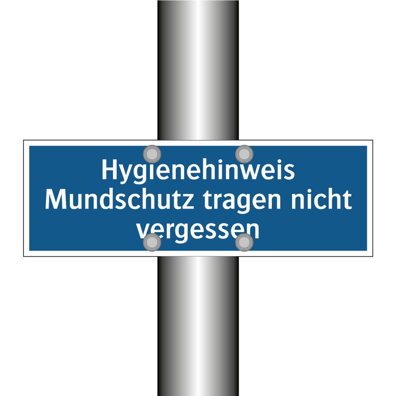 Hygienehinweis Mundschutz tragen nicht vergessen