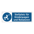 Stellplatz für Kinderwagen und Rollatoren