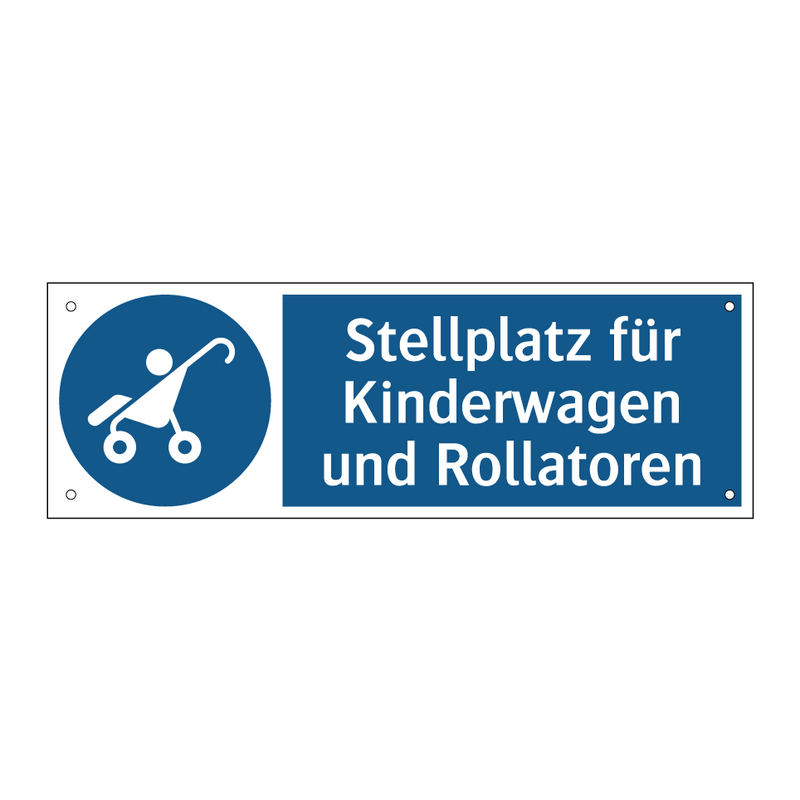 Stellplatz für Kinderwagen und Rollatoren