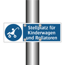 Stellplatz für Kinderwagen und Rollatoren