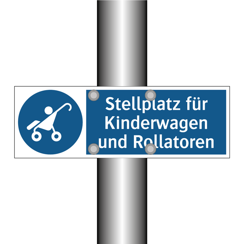 Stellplatz für Kinderwagen und Rollatoren
