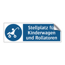Stellplatz für Kinderwagen und Rollatoren