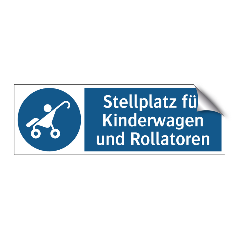 Stellplatz für Kinderwagen und Rollatoren