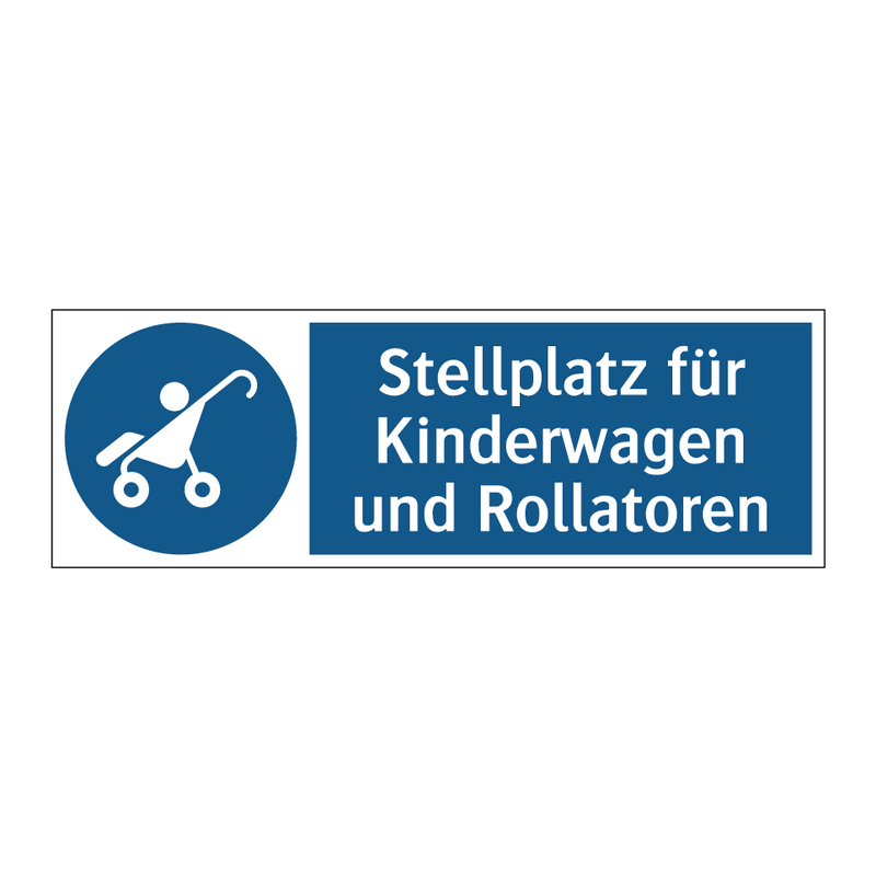 Stellplatz für Kinderwagen und Rollatoren