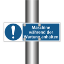 Maschine während der Wartung anhalten