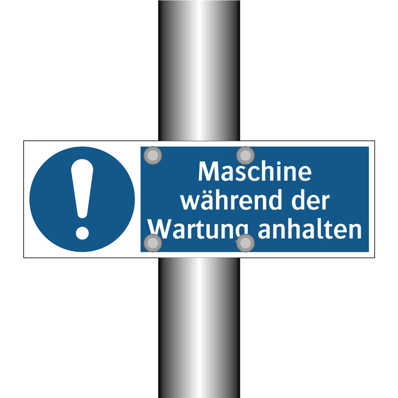 Maschine während der Wartung anhalten