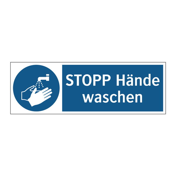 STOPP Hände waschen