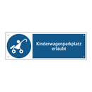 Kinderwagenparkplatz erlaubt