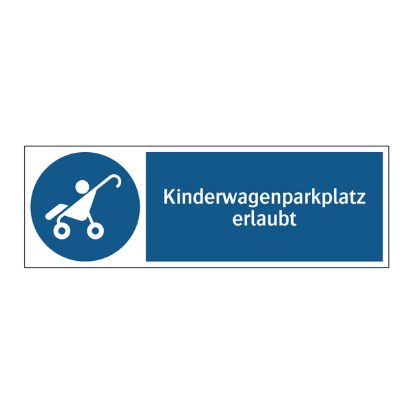 Kinderwagenparkplatz erlaubt