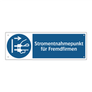 Stromentnahmepunkt für Fremdfirmen