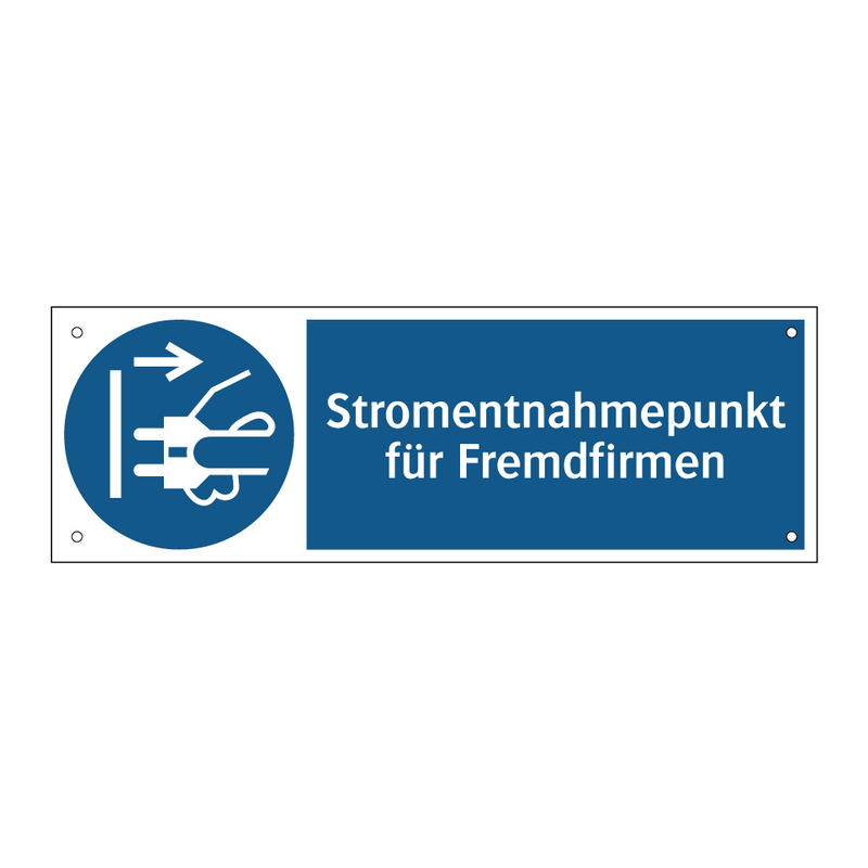 Stromentnahmepunkt für Fremdfirmen