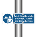 Aufsichtspflicht der Betreuer / Eltern am Kinderbecken