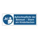 Aufsichtspflicht der Betreuer / Eltern am Kinderbecken