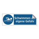 Schwimmen auf eigene Gefahr